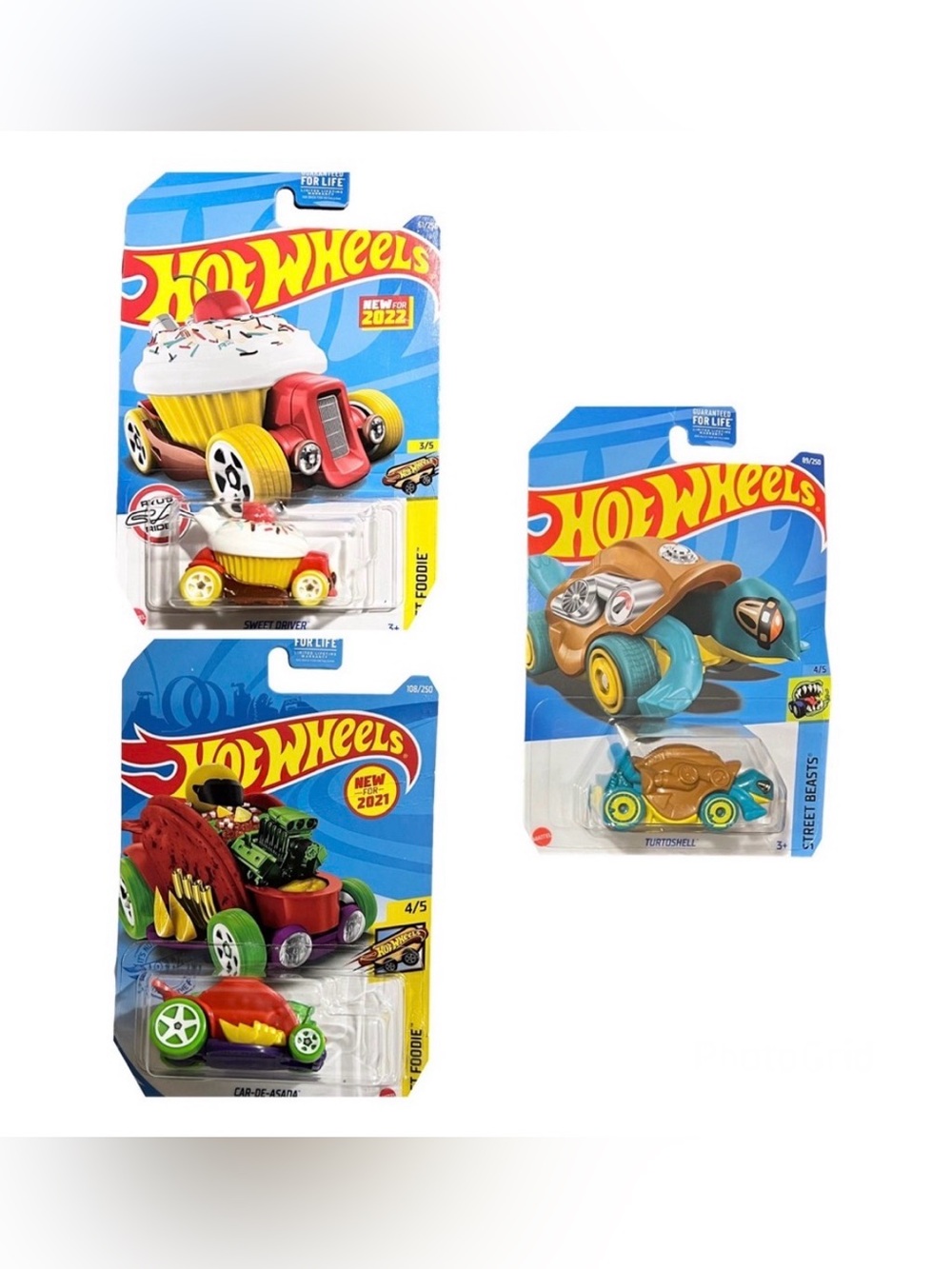 Hot Wheels Cars Street Driver Car-De-Asada Turtoshell Toys Boys Lot Of 3 New